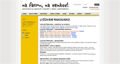 Desktop Screenshot of lyzovani-rakousko.nafarmu.cz