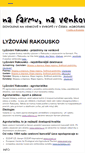 Mobile Screenshot of lyzovani-rakousko.nafarmu.cz