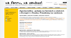 Desktop Screenshot of agroturistika.nafarmu.cz